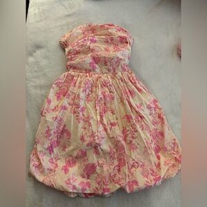 Strapless bubble dress